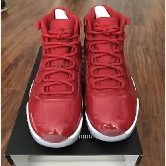 Red high top 11s Clearance